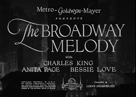 The Broadway Melody! - A Tale of Sisterly Rivalry and the Enchanting World of Vaudeville!